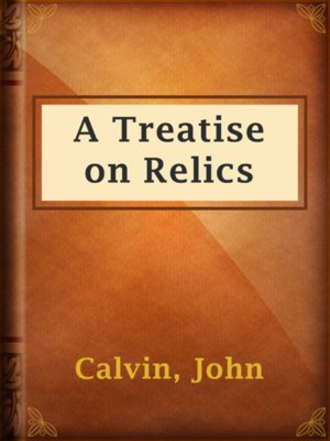 cover image of A Treatise on Relics